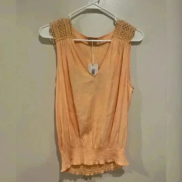 RAMY BROOK Reese Blouse In Apricot Nectar New With Tag - Picture 2 of 6